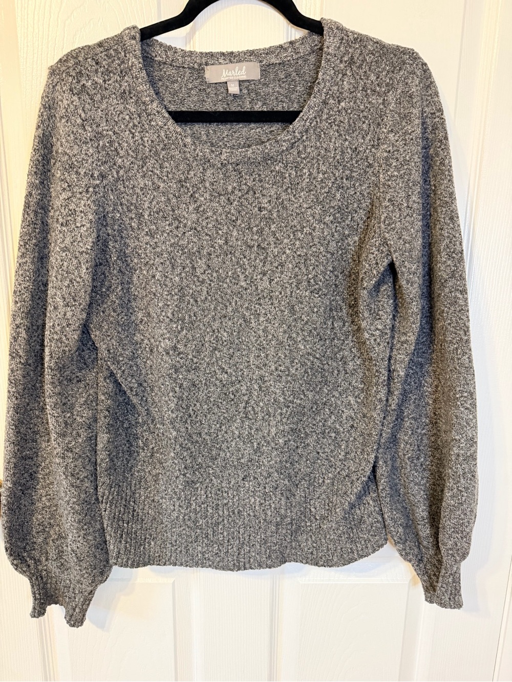 meraki Heather Gray Crewneck Pullover Sweater